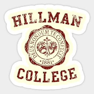 Hillman College 1881 Sticker